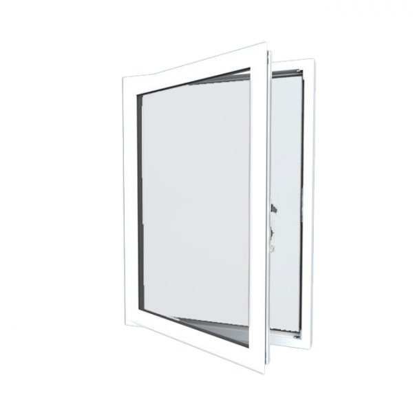 Priviglaze uPVC / Smart Glass Window / White / Double Glazed / Left Hung