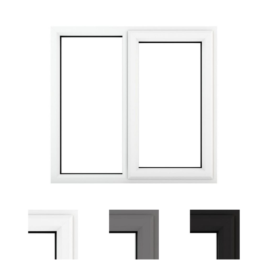 Fixed Hung Window Priviglaze uPVC / Smart Glass Window / White / Double Glazed Fixed ...
