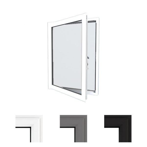 Priviglaze uPVC / Smart Glass Window / White / Double Glazed / Left Hung